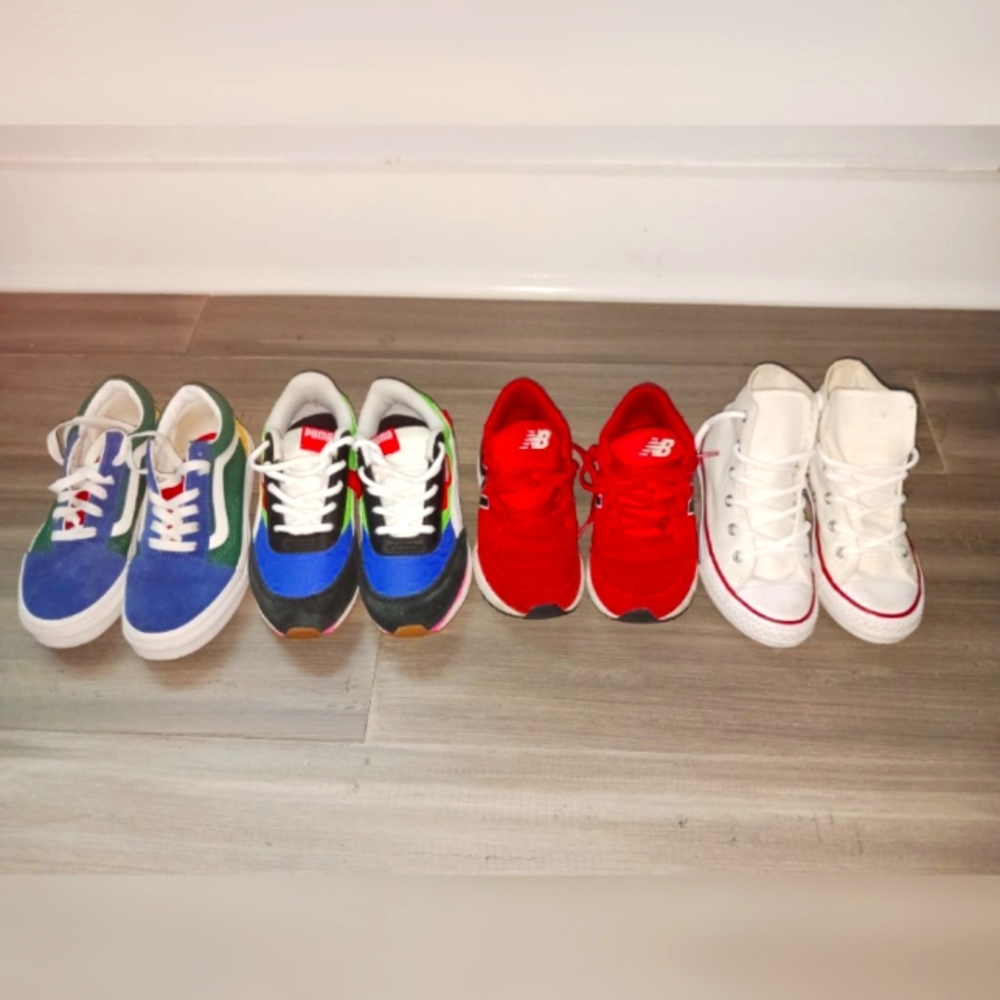 KIDS Pumas Vans New Balance Chuck Taylor's  ( size 13 US - 3 US